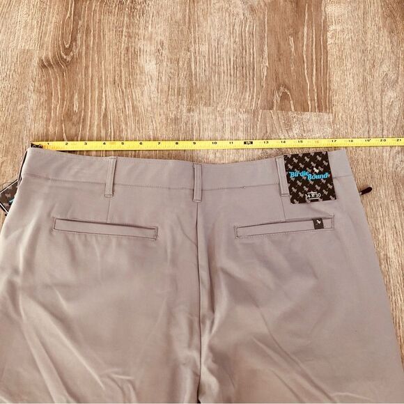 New With Tags Birdie Bound Flex Waist Gray Golf Pants Trousers 34x30 Golf Pants - Picture 7 of 9